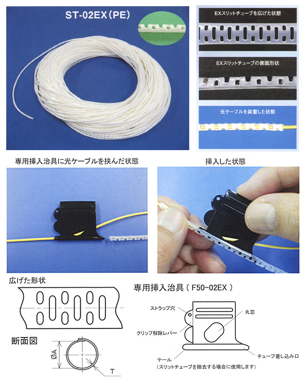 光配線保護用スリットチューブ